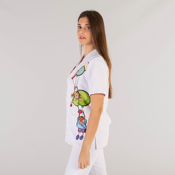 Casaco tecido antibacteriano temas infantis Unisex AMIA UNIFORMES GARY'S 615200