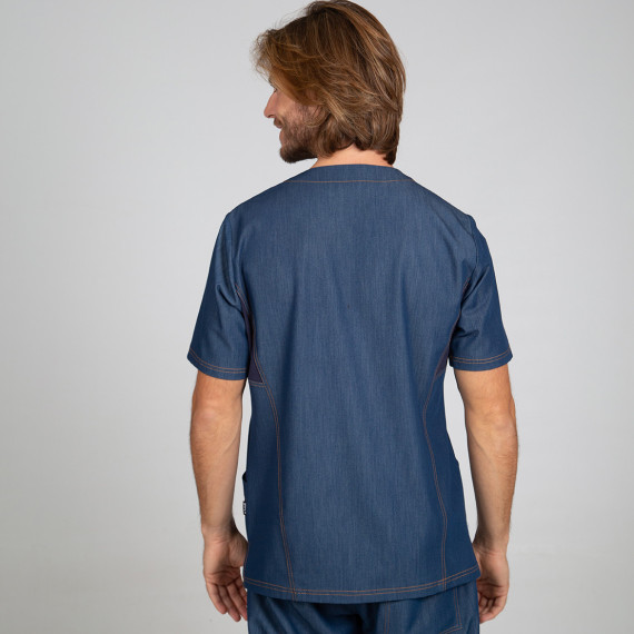 Blouse sanitaire pour homme détail tissu AEROSILVER DARIO UNIFORMES GARY'S 615400