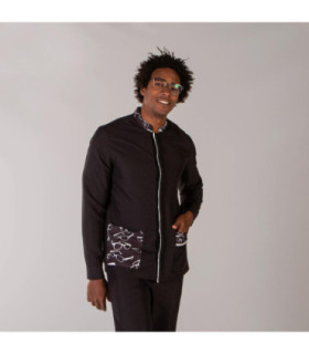 Bluse medizinische Zentren H2 Manschetten Druckknöpfe Mann Ferran Uniformen Garys 616500