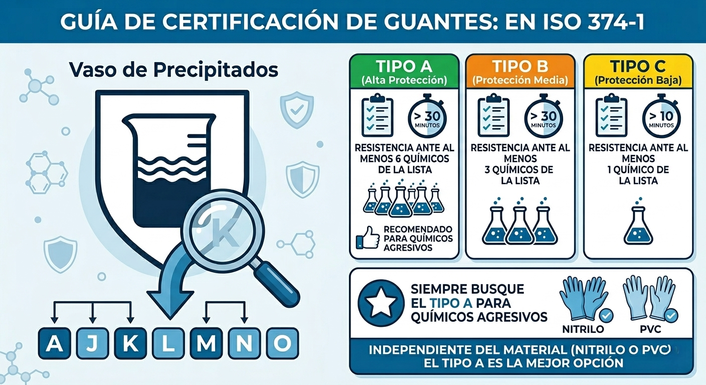 Guida alla certificazione dei guanti EN ISO 374